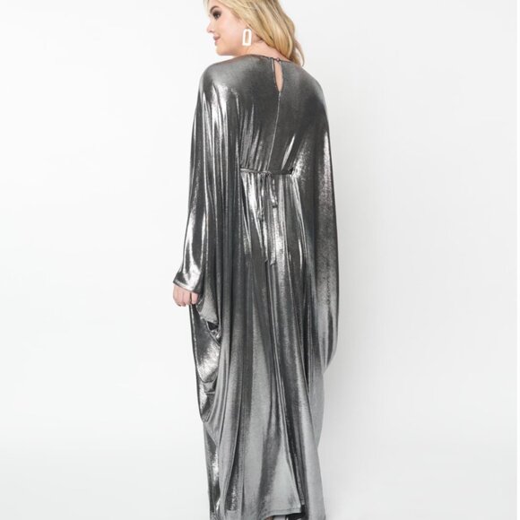 Smak Parlour Silver Batwing Caftan - Picture 3 of 7